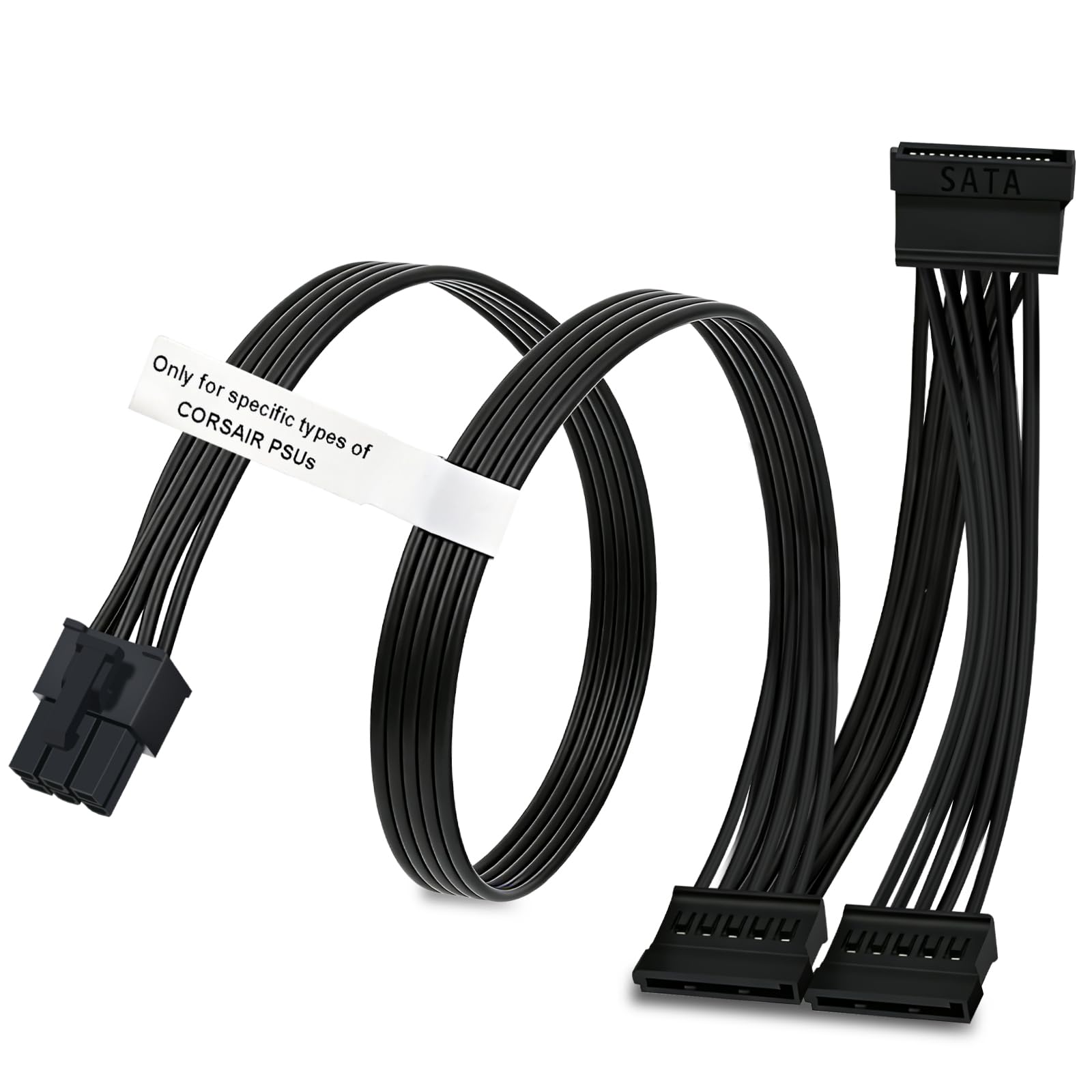 Amazon.co.jp: COMeap 6ピンから3X 15ピンSATAハードドライブ電源