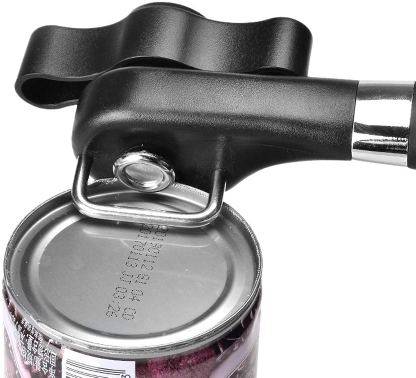 Ouvre-boîte, ouvre-boîtes en Acier, Design Professionnel Moderne Arc-en-Ciel Multicolore, avec Bouton tournant, Outils utiles de Cuisine Domestique, ouvre-Bouteille