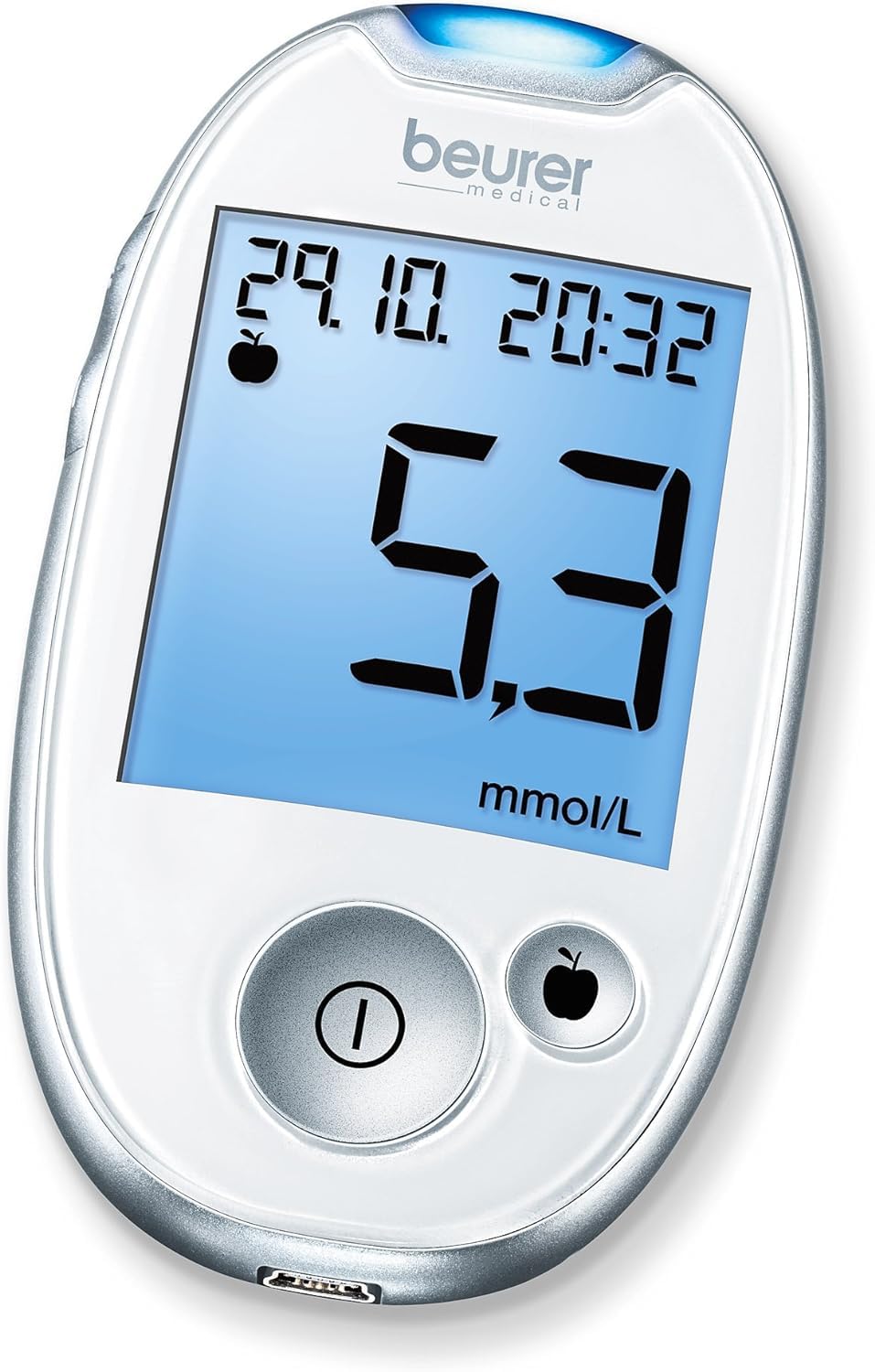 Beurer GL 44 - Glucometro (mmol/l), colore: Bianco
