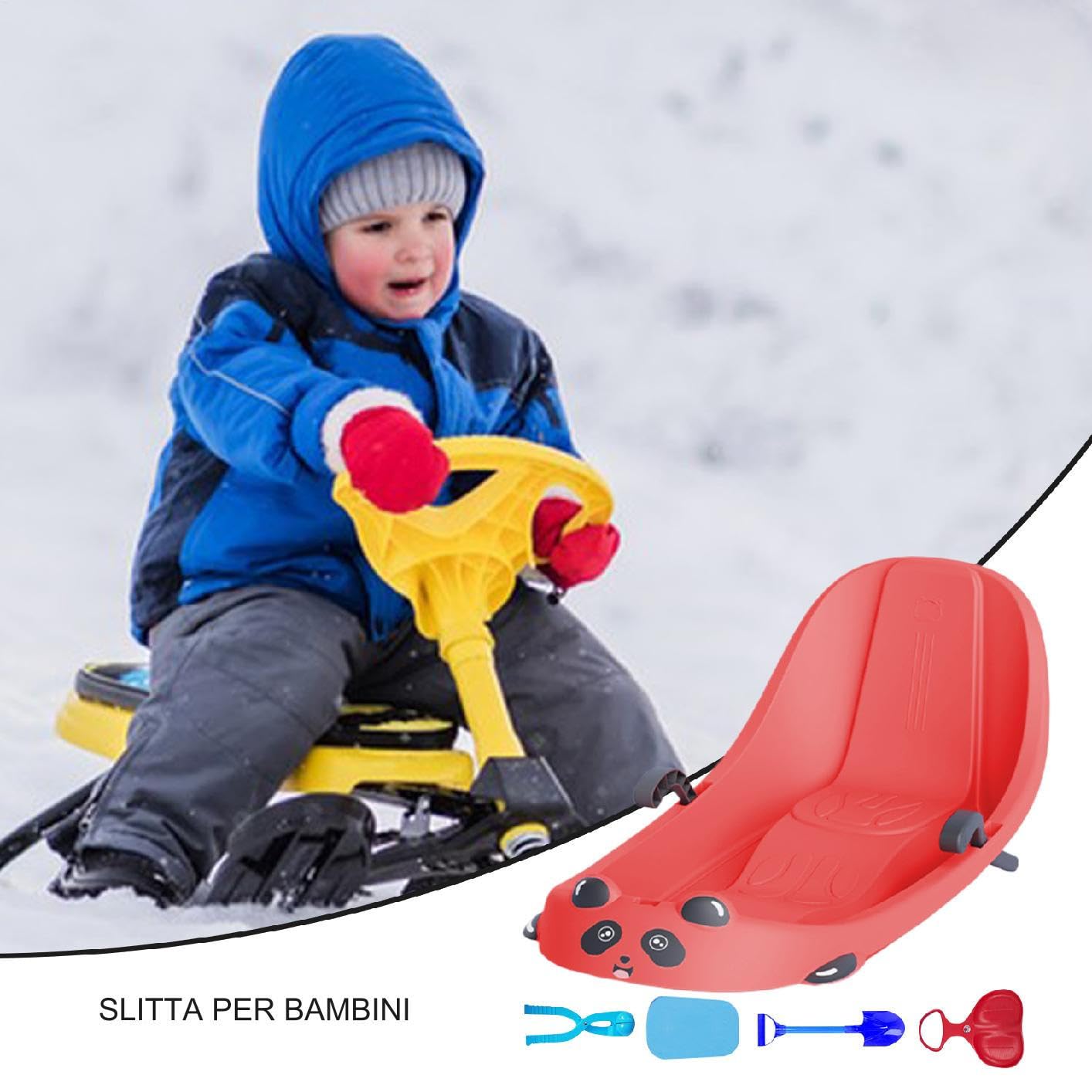 Slittino per Bambini Ergonomico e Adatto a Tutta la Famiglia