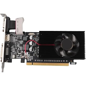 Gaming Graphics Card PCI Express 810MHz 1000MHz 2560X 1600 Computer Graphics Card VGA DVI HDMI Interface for HD Video Office Use