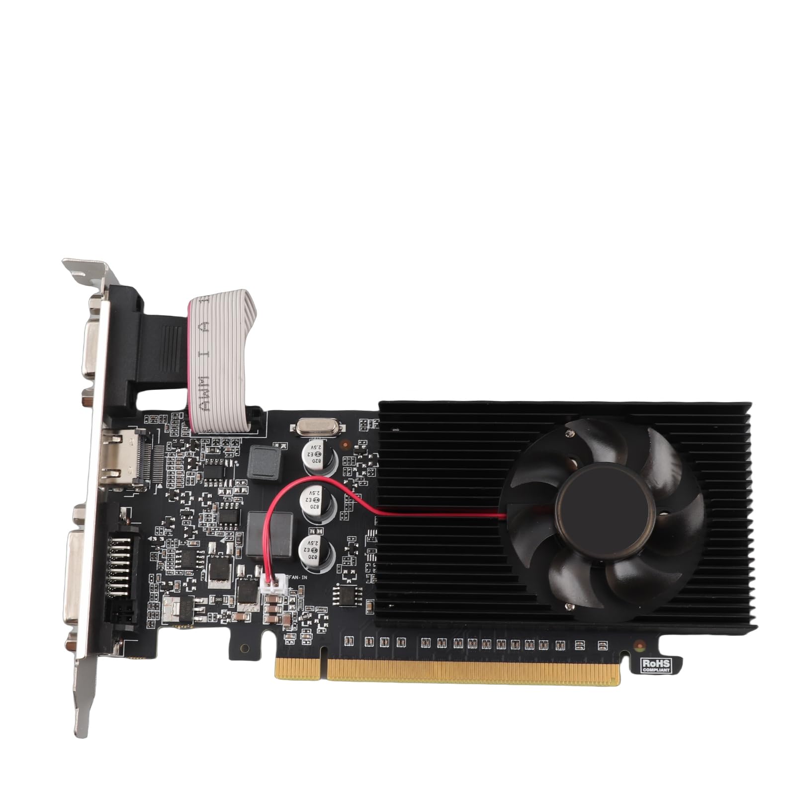 Tarjeta Gráfica de Juego, Tarjeta Gráfica PCI Express 810MHz 1000MHz 2560x1600, Interfaz VGA DVI HDMI, para Uso de Oficina de Vídeo HD