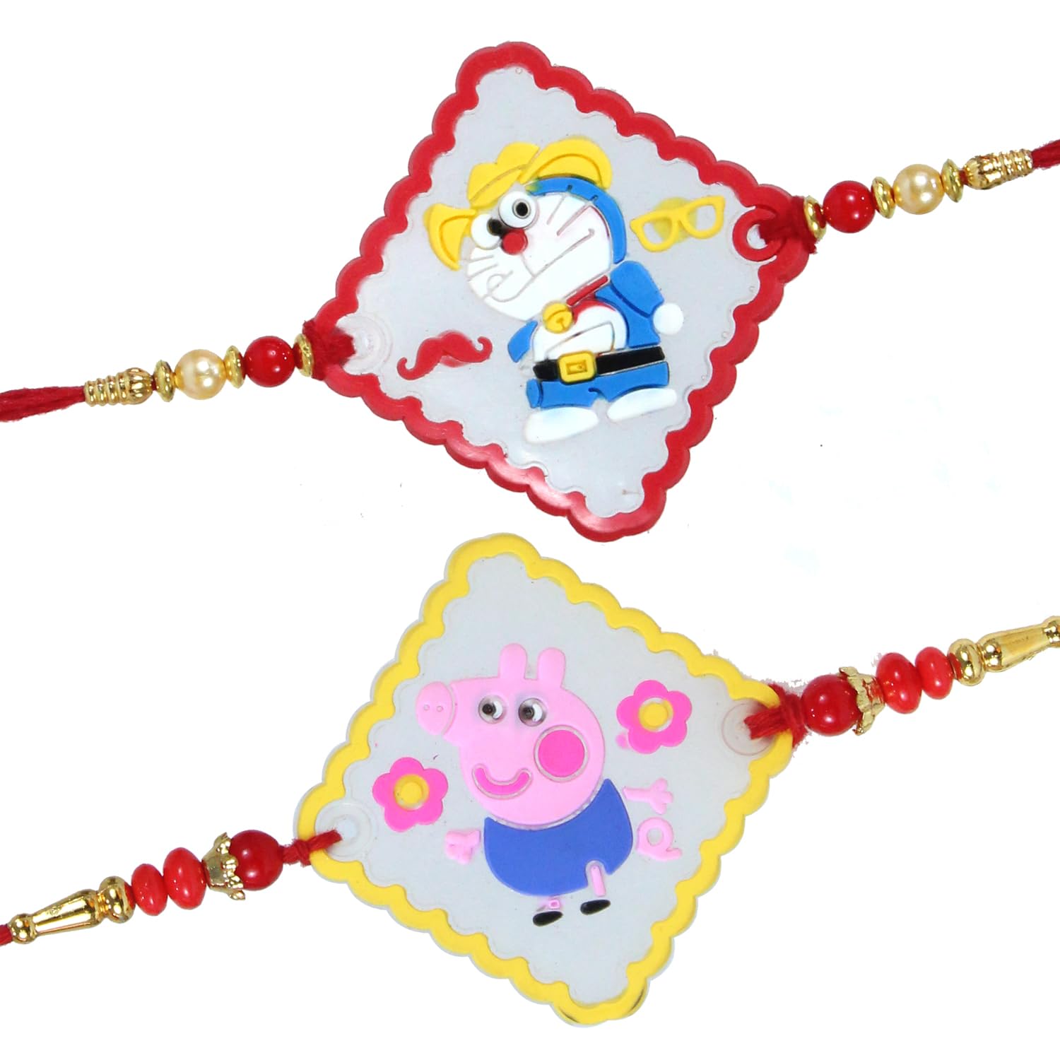 TIED RIBBONS Rakhi for Kids Boy - Set of 2 Premium Cartoon Spiderman Captain America Superhero Rakhi for Kids Boys Baby Brother with Greeting Card and Roli Chawal (Design 3) (B0D9296ML9) Amazon Price History, Amazon Price Tracker