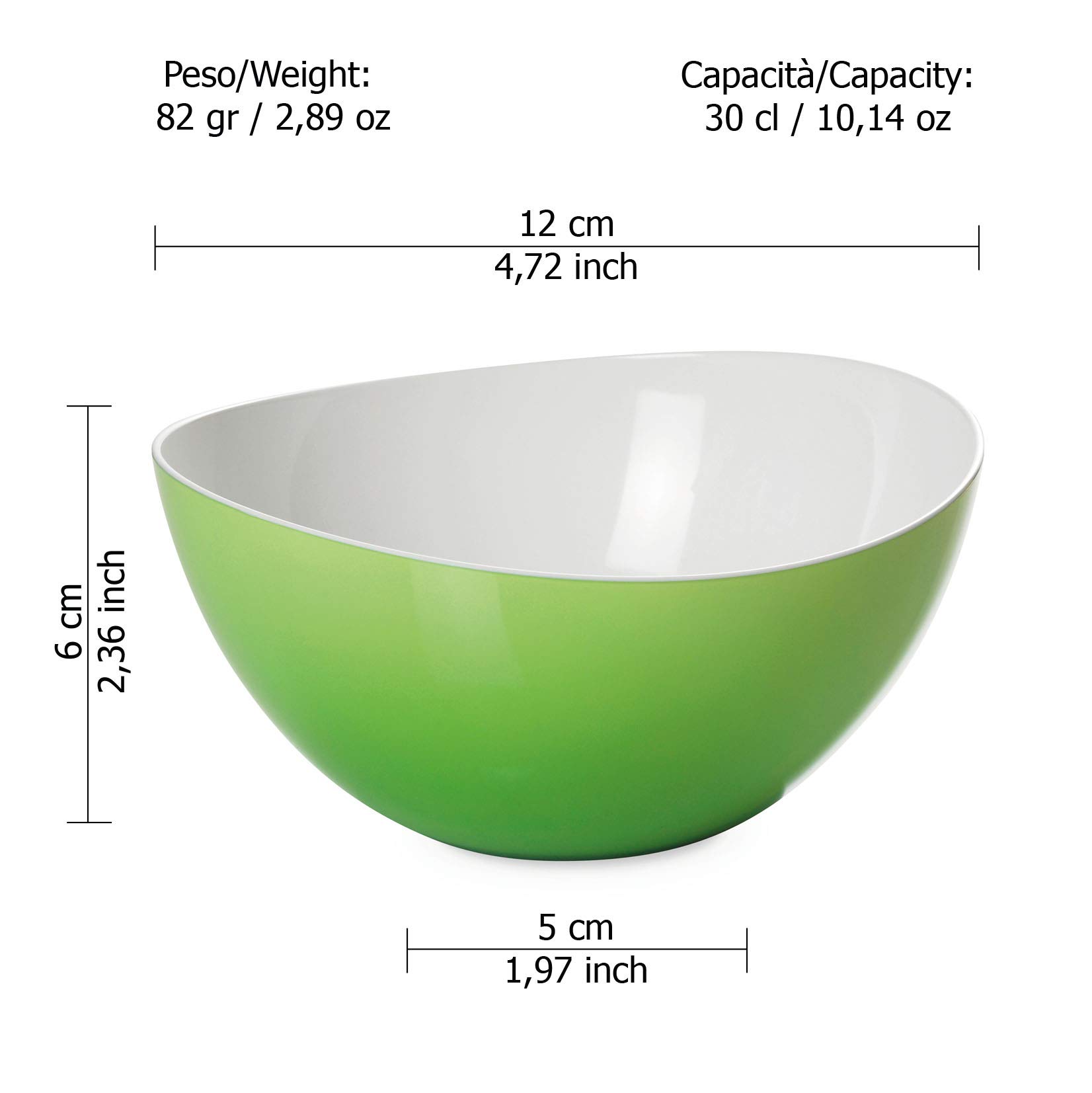 Omada Design bol de cuisine de 1,3 L, saladier en acrylique incassable Omada Design bol de cuisine de 1,3 L, saladier en acrylique incassable