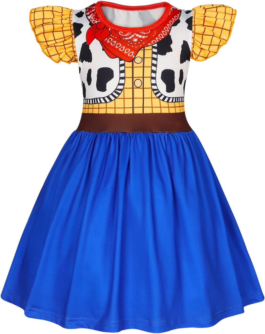Cowgirl Costume Girls Toddler Princess Dress Up Halloween Cosplay Outfits Christmas Birthday Gift