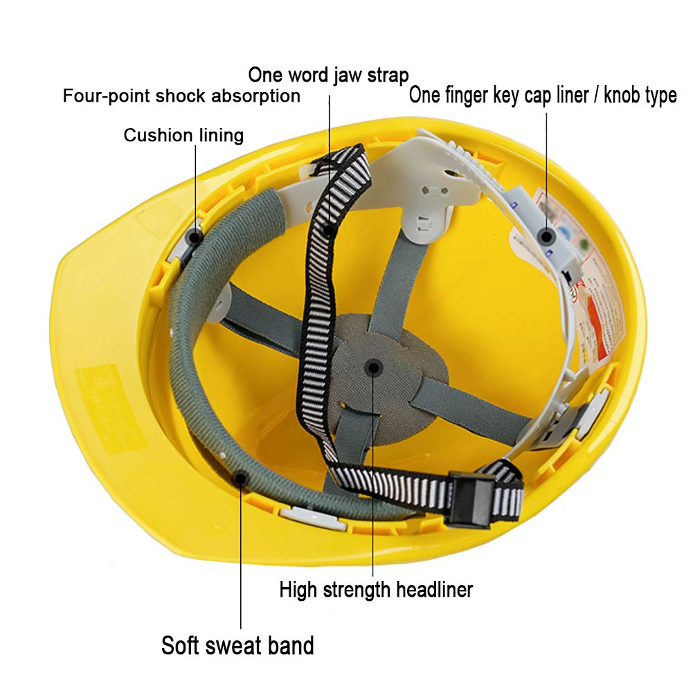 Elmetto Protettivo | Casco da Lavoro con Visiera Corta | elmetto Antinfortunistica elmetto da Cantiere Casco da Lavoro Casco da Cantiere Protezione Cantiere ponteggio