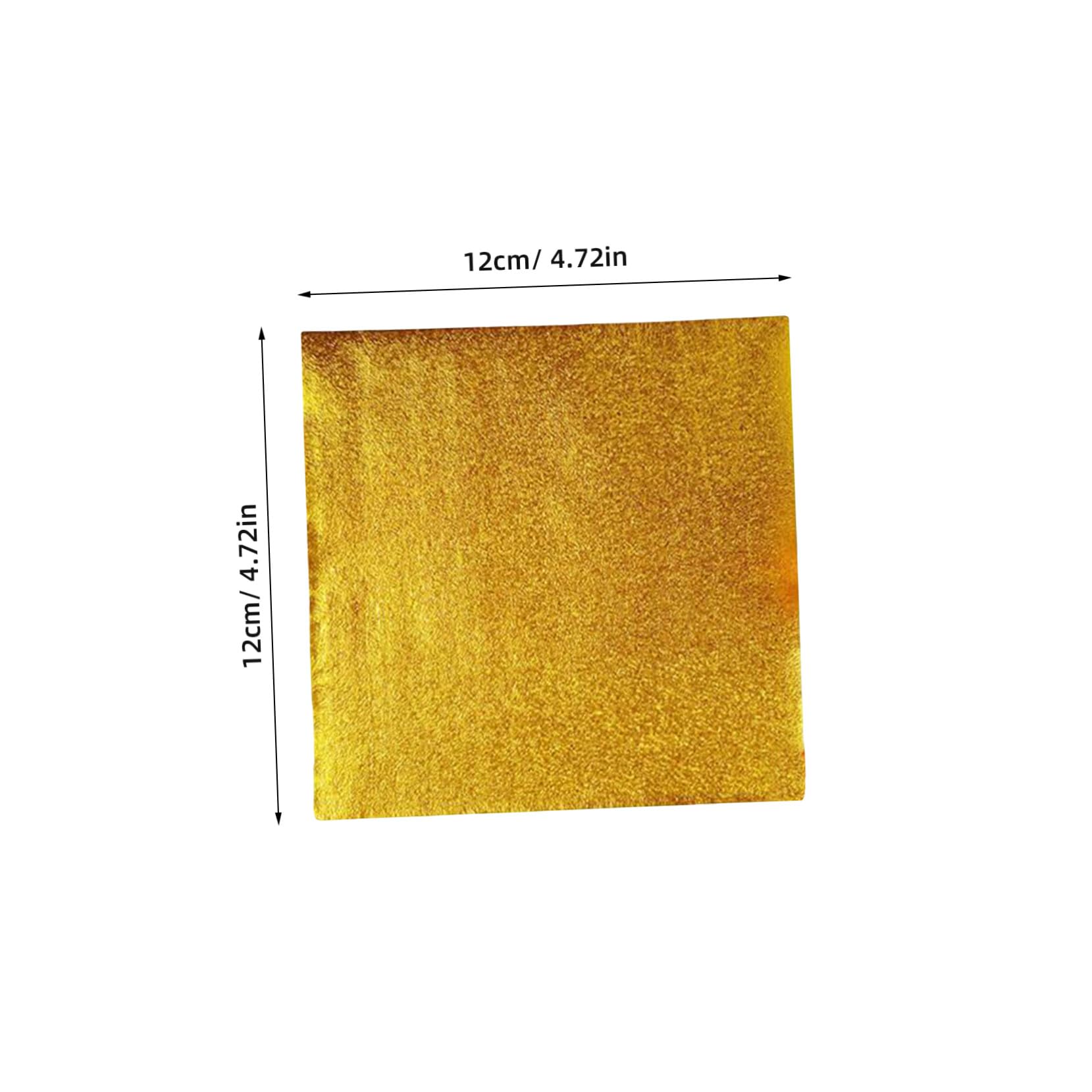 500stücke Aluminiumfolie Goldfolie Geschenkpapier Verpackungsfolie Für Süßigkeiten Und Pralinen Für Partys Und Besondere Anlässe