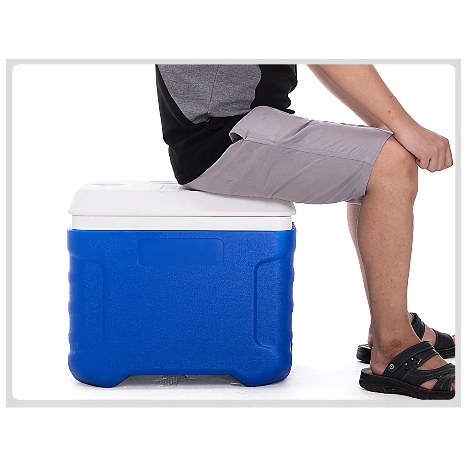 Amazon.co.jp: 回転成形クーラー キャンプの屋外釣りビーチ絶縁箱の