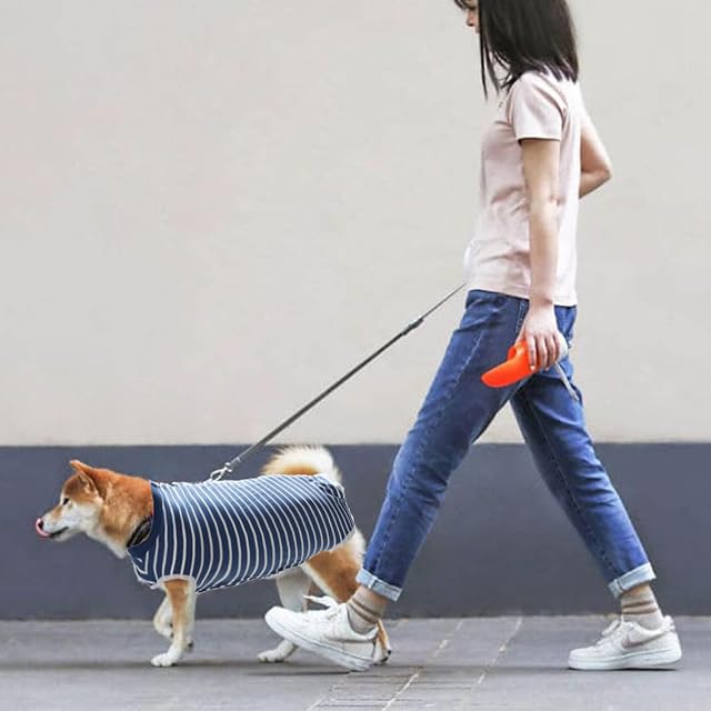 Foto 6 de 7 de AOOTUERL Traje de recuperación para Perros, Traje quirúrgico cómodo para después de la cirugía
