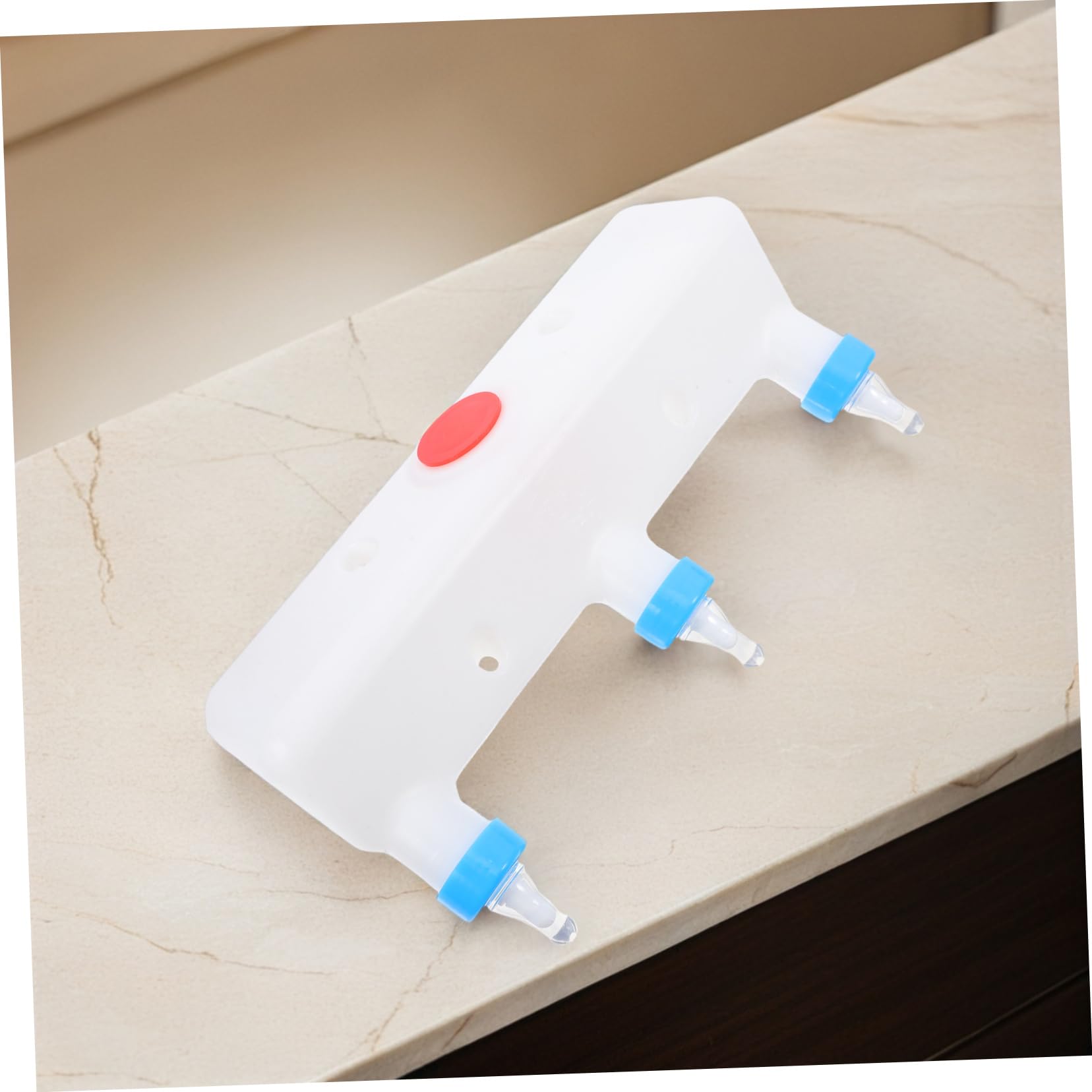TOYANDONA 2 Pièces Distributeur de Lait Multifonctionnel pour Animaux Nourrisseur à Mamelles Multiples pour Agneaux Porcelets et Chèvres Équipement de Ferme Pratique et Durable