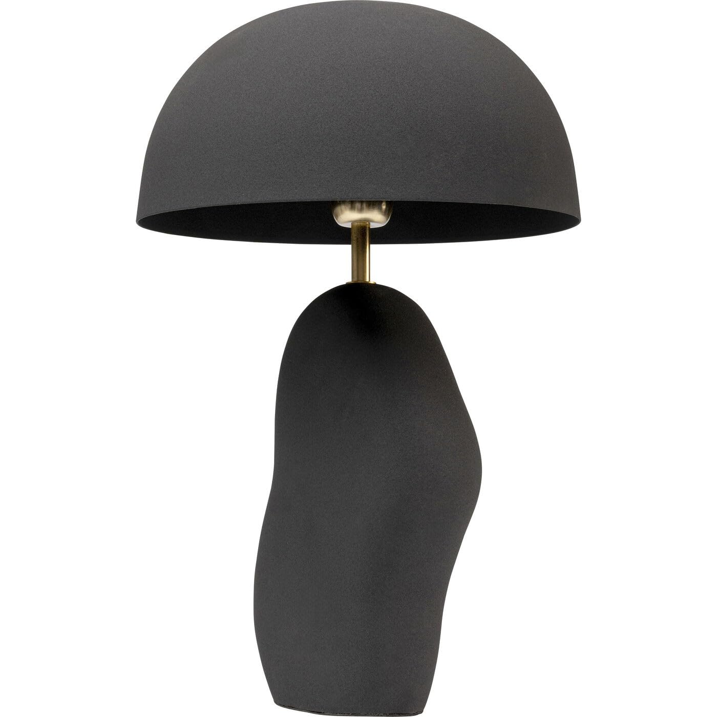 Kare Design lampada da tavola Nube, nero, 48 cm, forma organica, stile scandinavo, per comodino, scrivania, decorazione soggiorno, stanza da letto, lampadina non inclusa