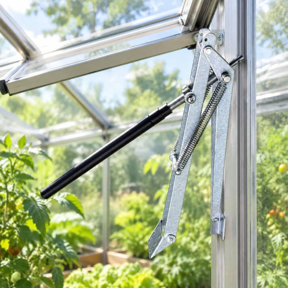 Abridor de Ventanas para huertos y invernaderos Aluminio Resistente