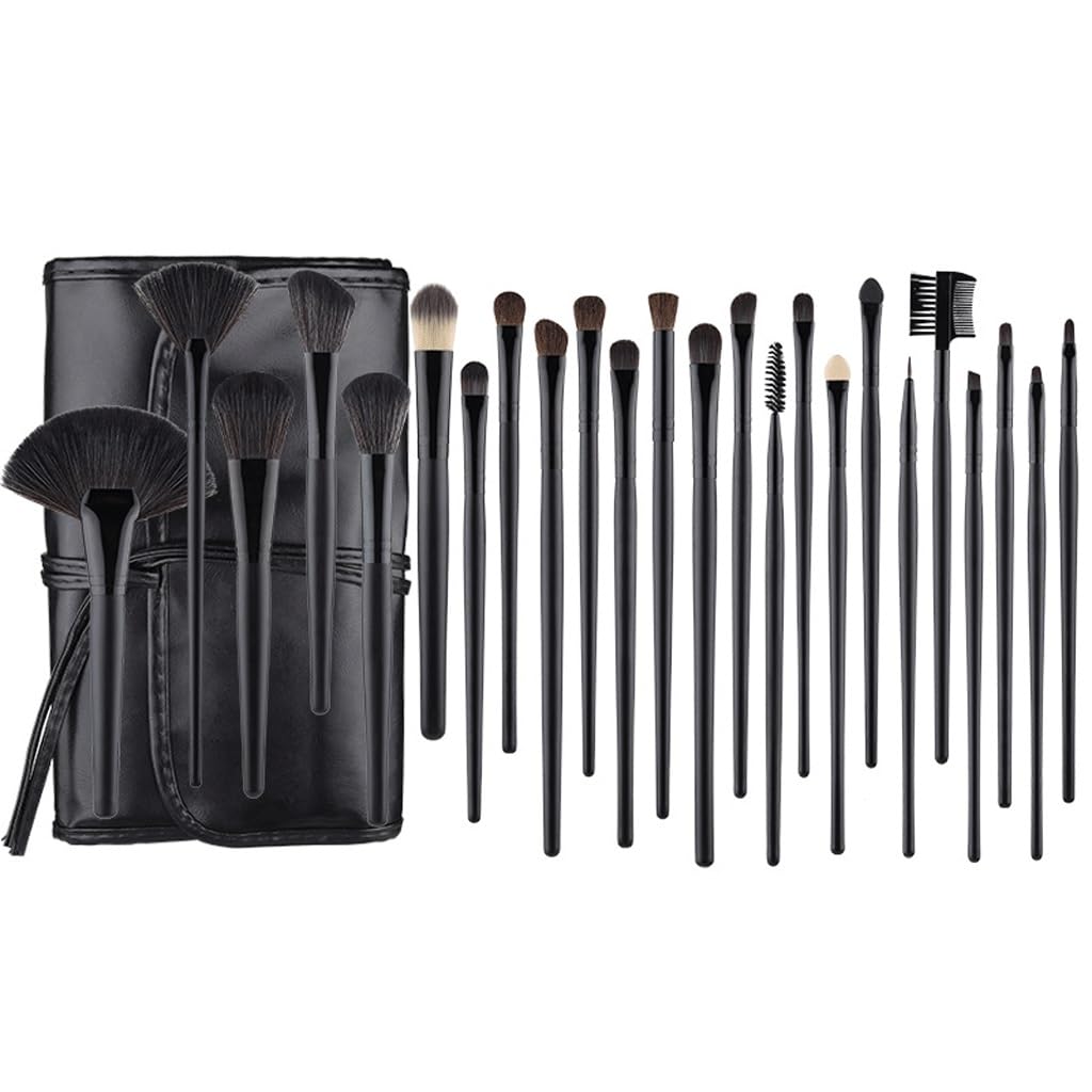 Juego de brochas de maquillaje de 24 piezas para tus looks diarios y de noche
