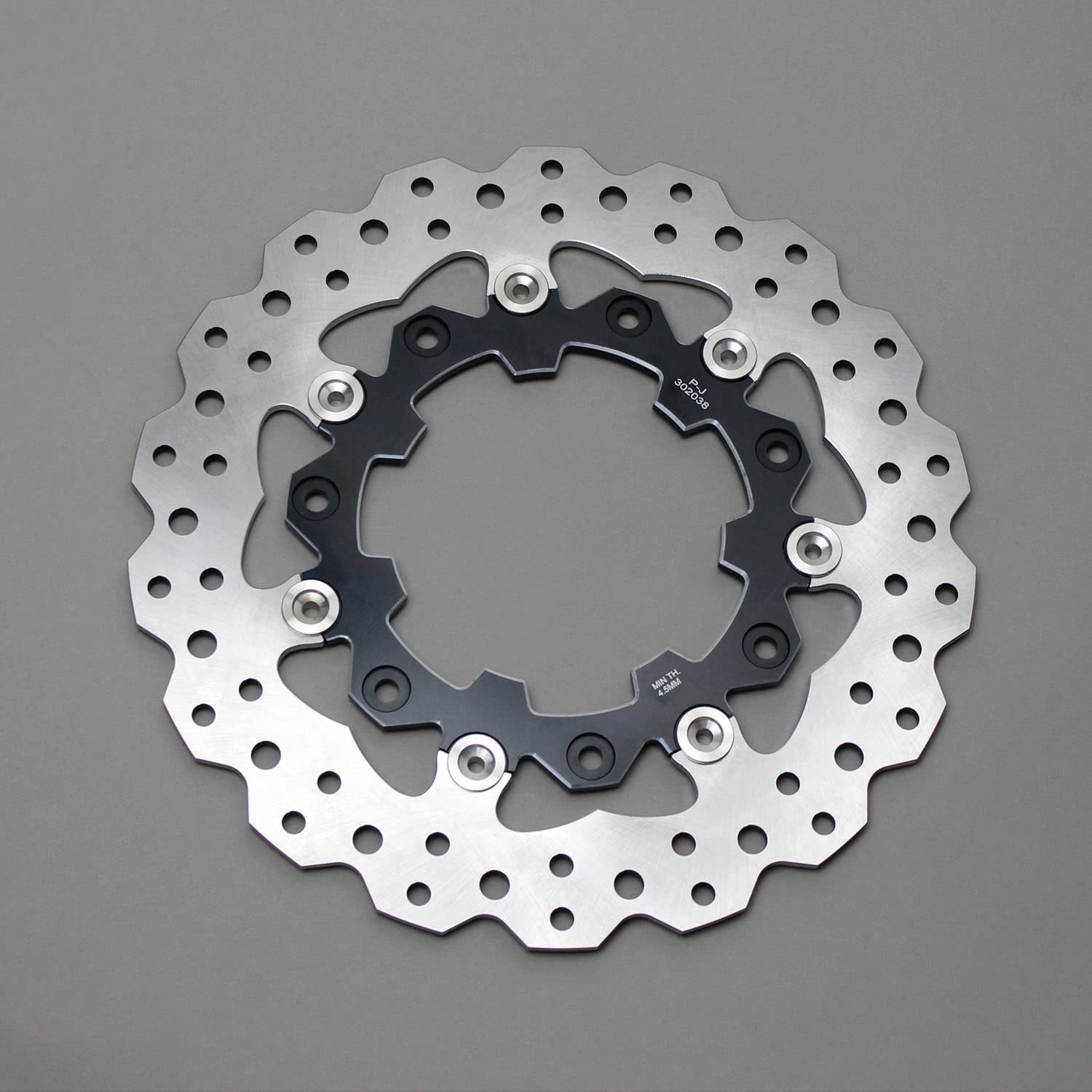 11.8" Floating Touring Brake Rotor – 7 Holes, Agitator Style, Anodized Blue – Fits Harley 19.0" Front Wheel