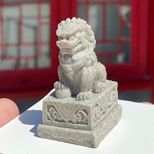 Miniatura 6 de Molde de silicona para estatua de león, moldes de hormigón, juego de 2 piezas, estilo chino, manualidades, decorativo, Fu Foo, perros, guardián,