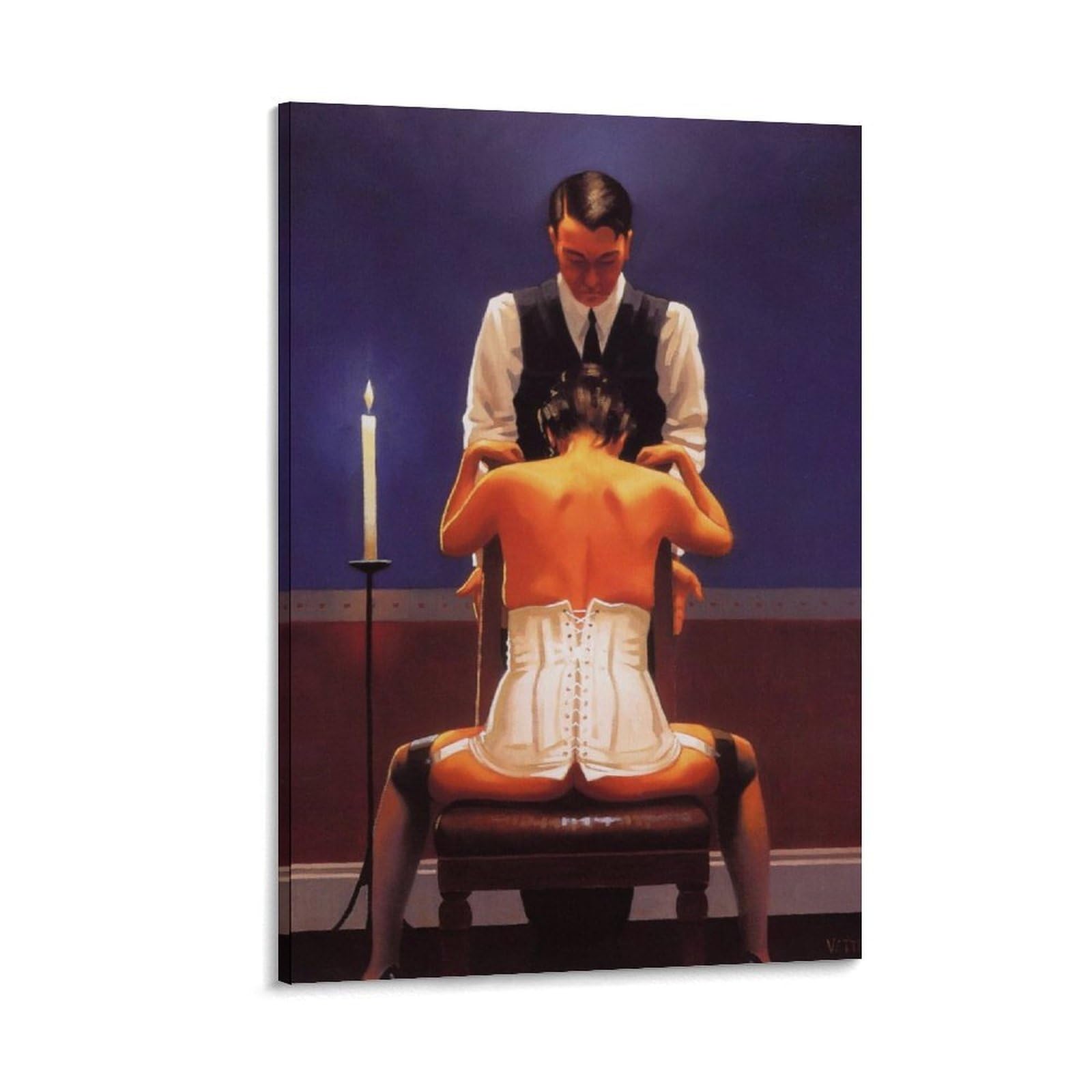 Perfectionist by_Jack_Vettriano Wall Art Prints Poster Canvas Wall Art Prints Photo Picture Painting Room Decor Home Decorative 24x36inch(60x90cm)