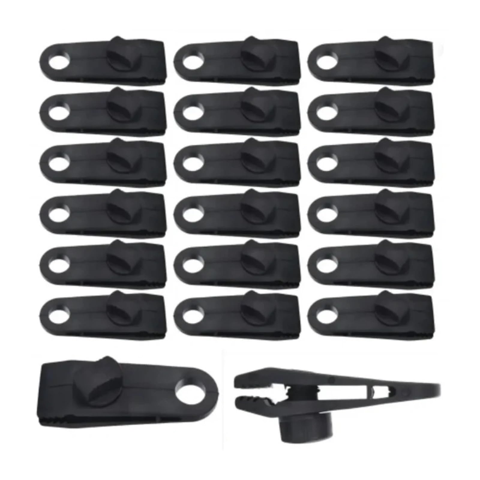 Cgrsdsd 20Pcs Tarpaulin Clips Heavy Duty Tent Clip Tarp Clips Lock Grip Clamps