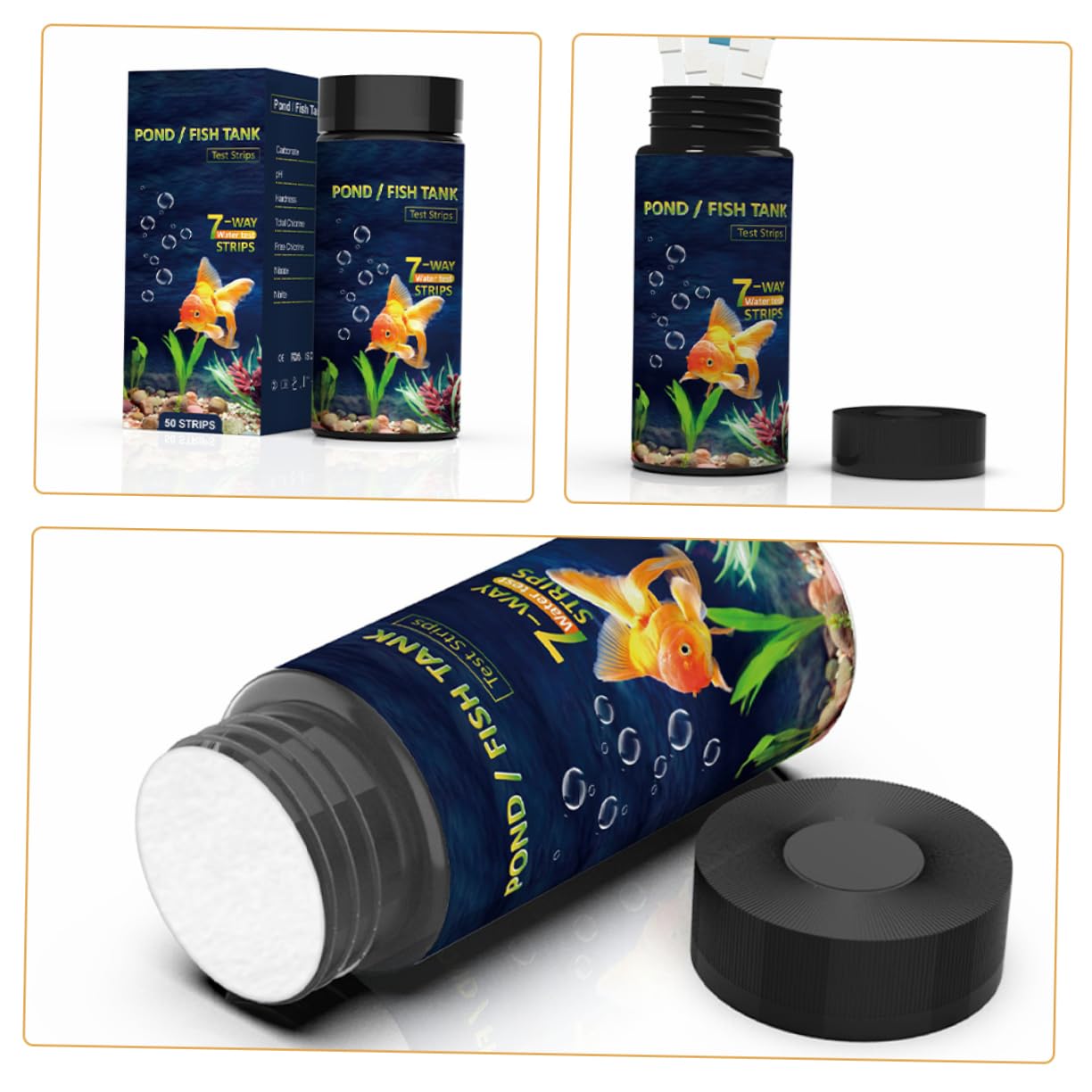 4 Set Strisce Reattive Per La Qualità Dell'acqua Rilevamento Kit Test Acqua Potabile Strisce Test Acqua Striscia Reattiva Per La Qualità Dell'acqua Tester Dell'acqua Pvc 50 Pezzi*4