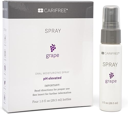 Miniatura 7 de CariFree Spray hidratante oral para higiene dental (uva)  Sin manchas y sin fluoruro  Refresca el aliento y humedece la boca, recomendado por