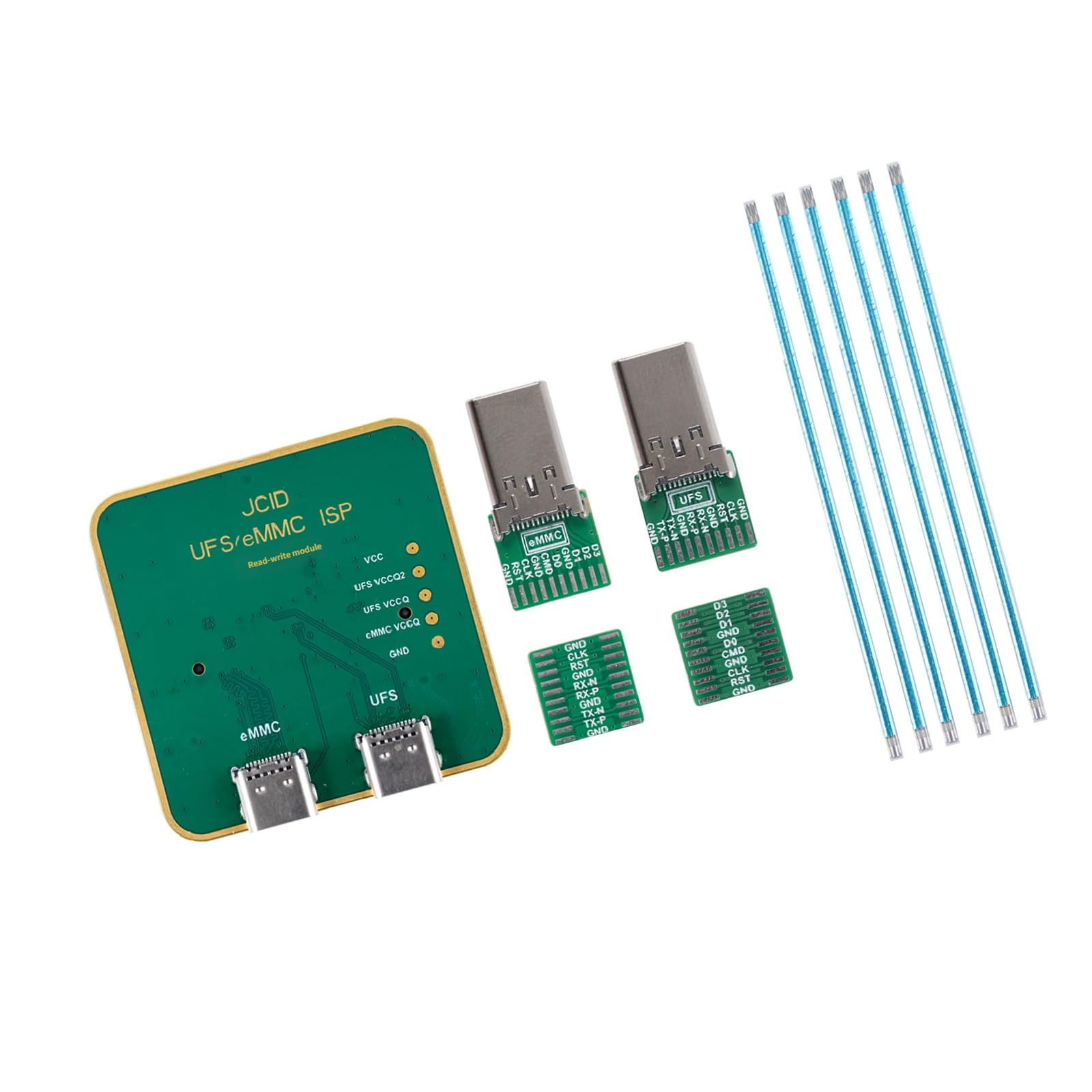 Nand Programmer - Juego completo de accesorios de conexión para disco duro con fácil configuración de teléfono y reparación intermitente, lector de disco duro móvil