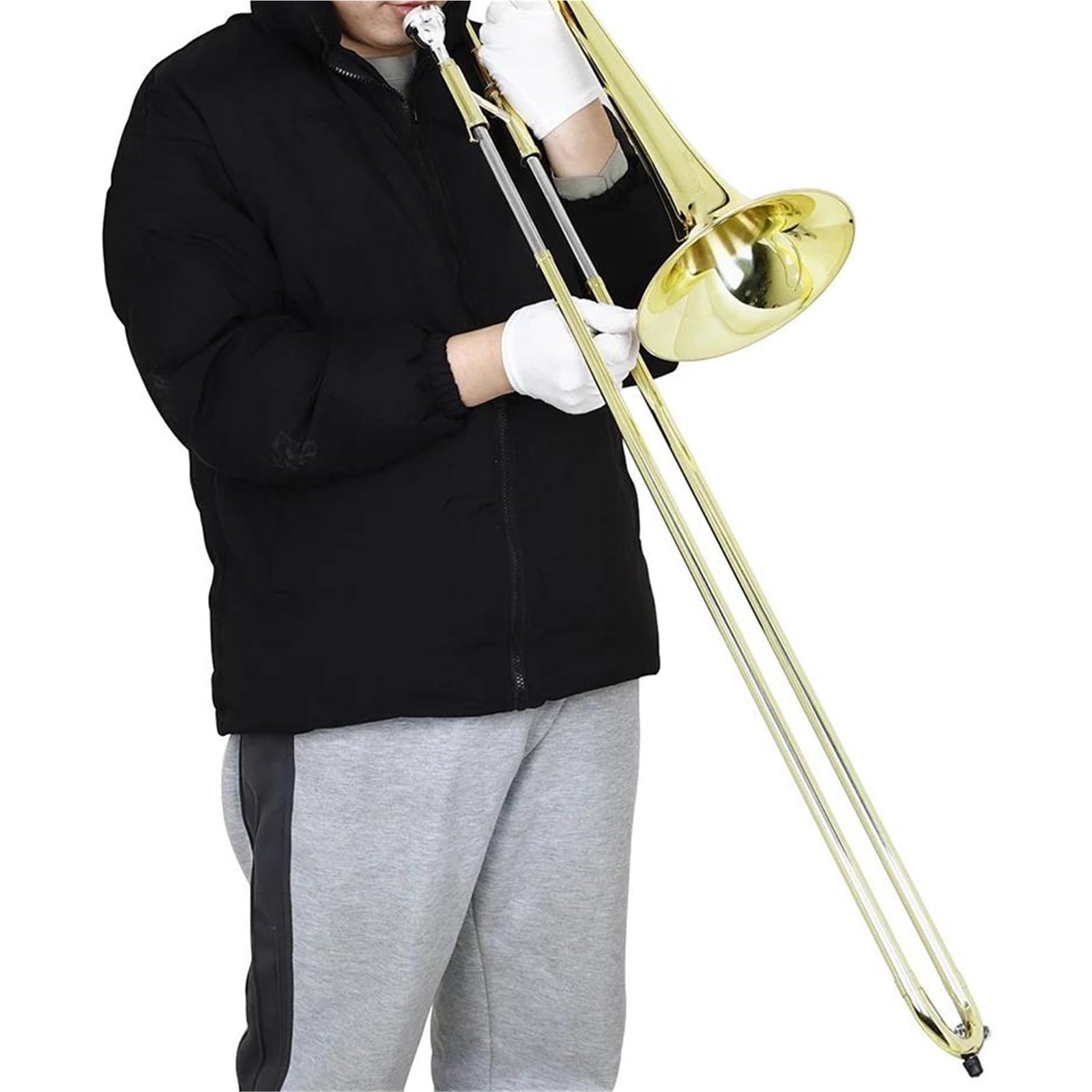 Standard Puzon Instrumenty Muzyczne Zestaw Puzonu Altowego Bb Key B Brass Gold Z Futerałem Na Instrument
