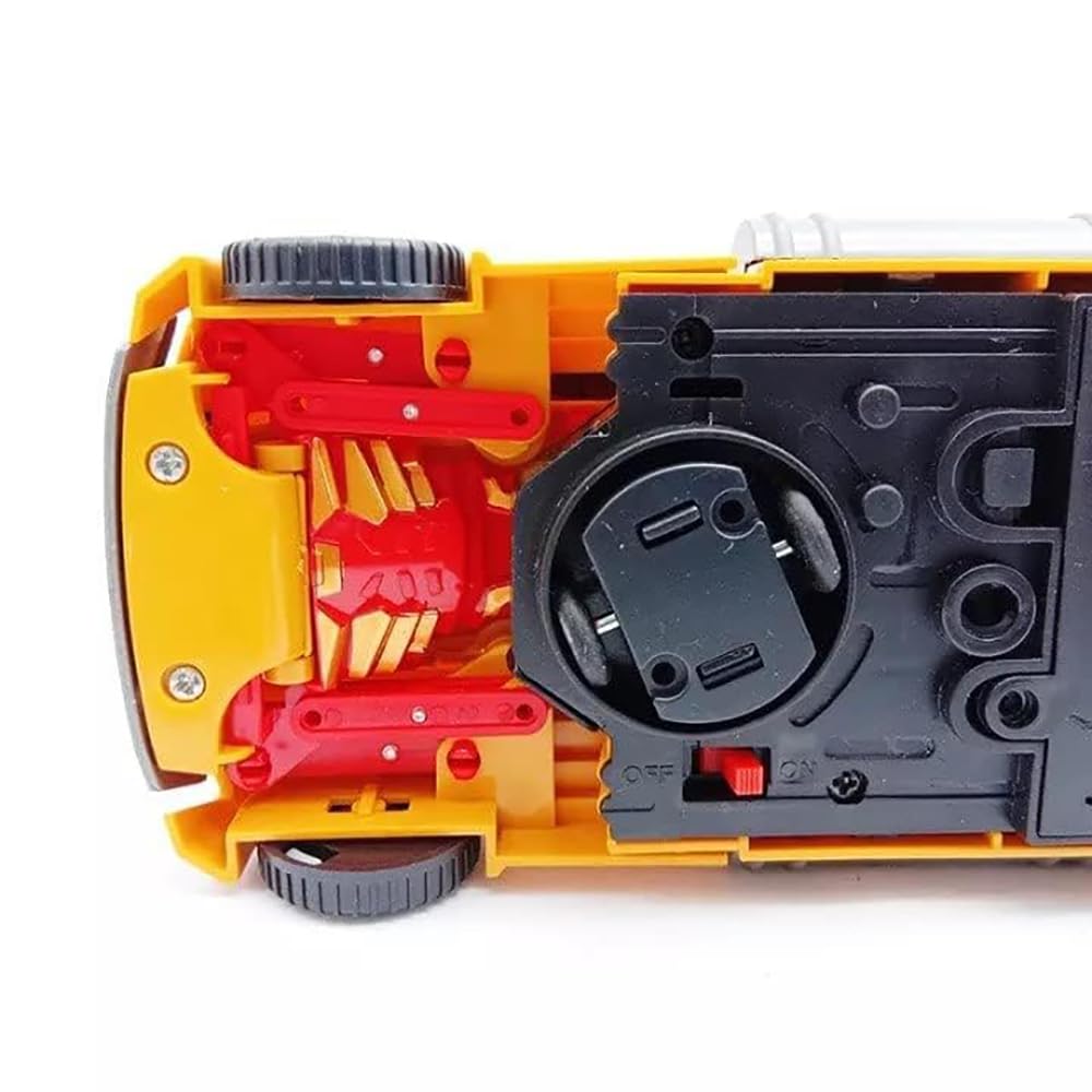 KRIREEN Deformation Robot Operated Truck Toy, Musical Dumper Truck Toy with 3D Lights, Construction Truck Robot Toy with Realistic Sound, Best Gift for Kids & Children (Multicolor),(Pack of 1) 1