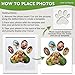 Green Pollywog 5-Opening Paw Print Collage Frame | Paw Print Picture Frame | Display for Photos for Pets | Dog Mom Gift | Dog Dad Collage | Pet Memorial Picture Gallery
