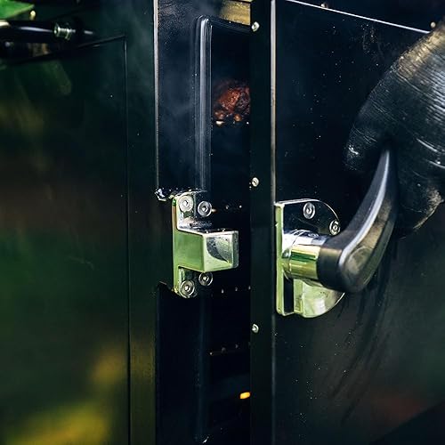 Miniatura 8 de Ash & Ember - Parrilla ahumadora de flujo inverso, ahumador vertical de carne, caja de acero duradera para cocinar al aire libre, cámaras aisladas,