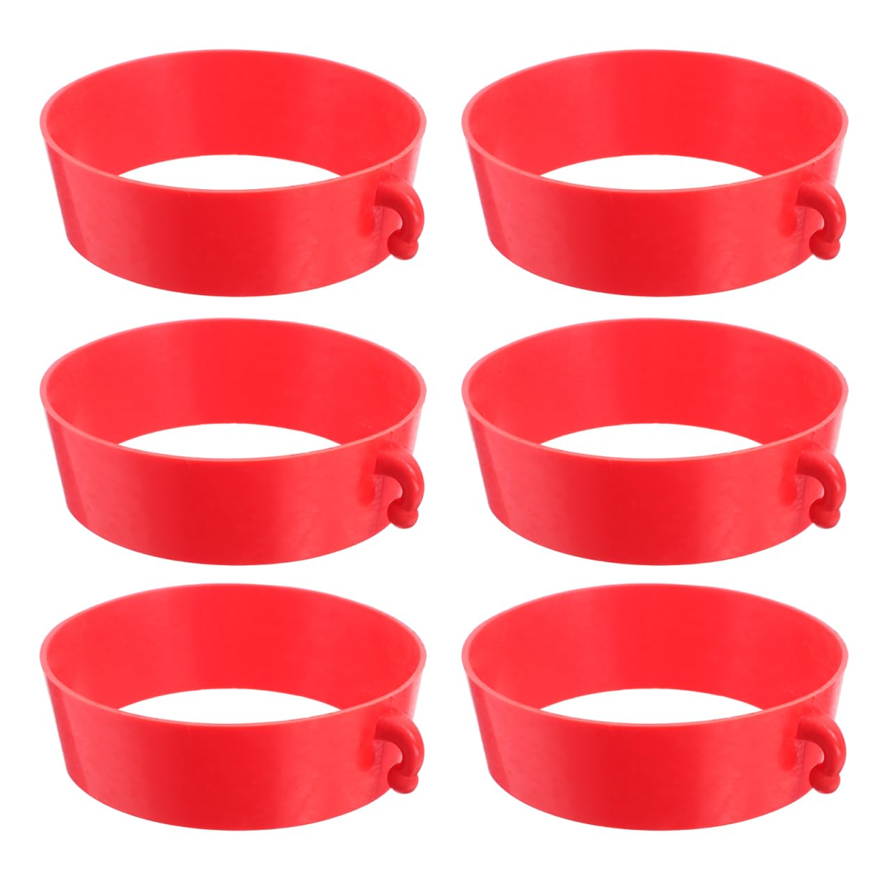 6PCS Red Reflective Sleeve Cone,Traffic Cones Connector Multi-functional Chain Connectors for Car Parks Construction Areas Warehouses