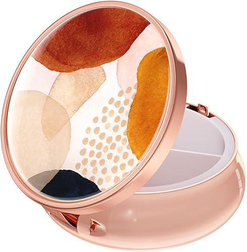 Rouidr Pastillero de viaje, pastillero pequeño, 3 compartimentos lindo pastillero para bolso, pastillero portátil para medicina para contener