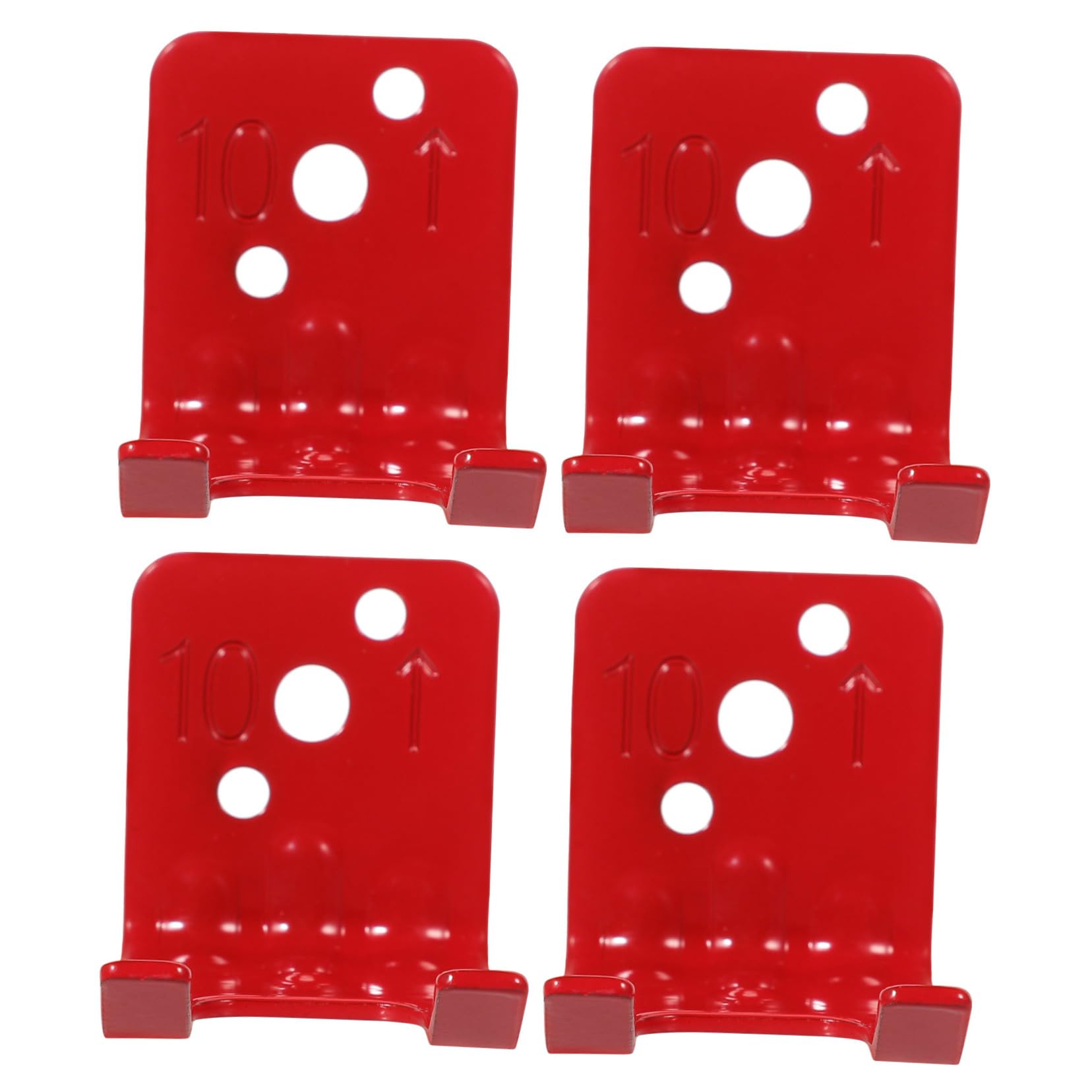 Cabilock Soporte Extintor Montado Colgante Deber Titulares Montar Extintores De Incendios En Casa Montaje Ganchos De Pared Cochera Soporte Para Extintor Planchar Rojo 4 Piezas X 4