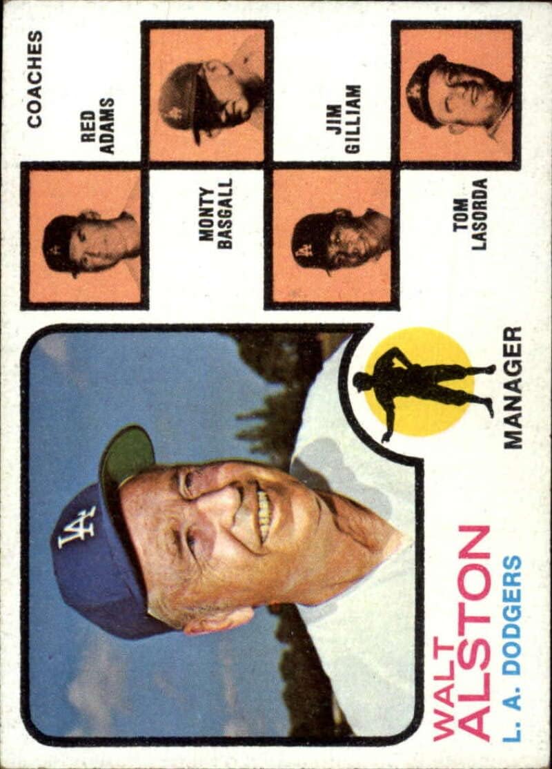 1973 Topps Baseball High Series 5#569 Walt Alston Los Angeles Dodgers MG Set Break 2 (See Scan for Actual MLB Trading Card you will receive)