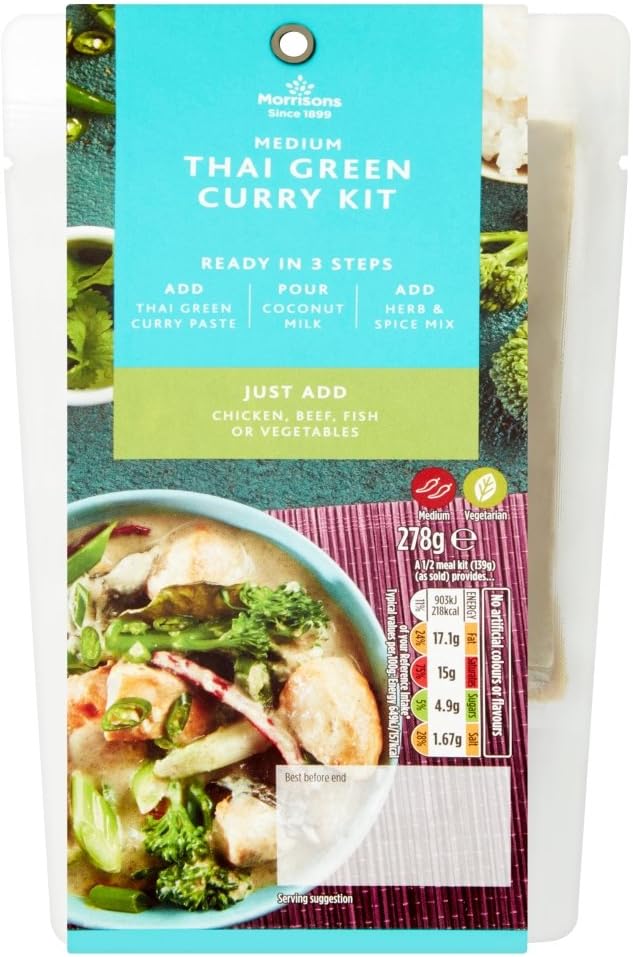 Morrisons Thai Green Curry Meal Kit, 278 g Amazon.co.uk Grocery