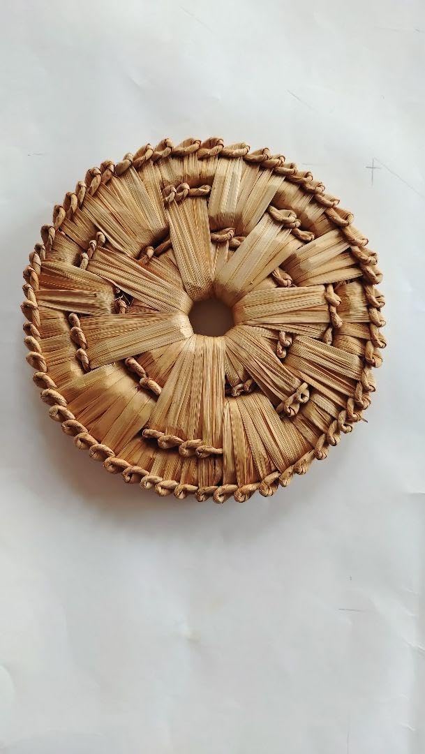 茶道具 菅釜敷 すげかましき 釜置 茶道