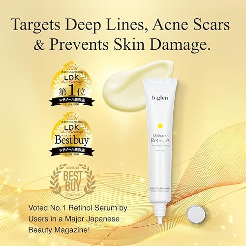 Miniatura 3 de b.glen QuSome RetinoA | Retinol (vitamina A) | Ácido retinoico tocoferilo (vitaminas A y E) | Squalane | Manteca de karité orgánica | Repara arrugas