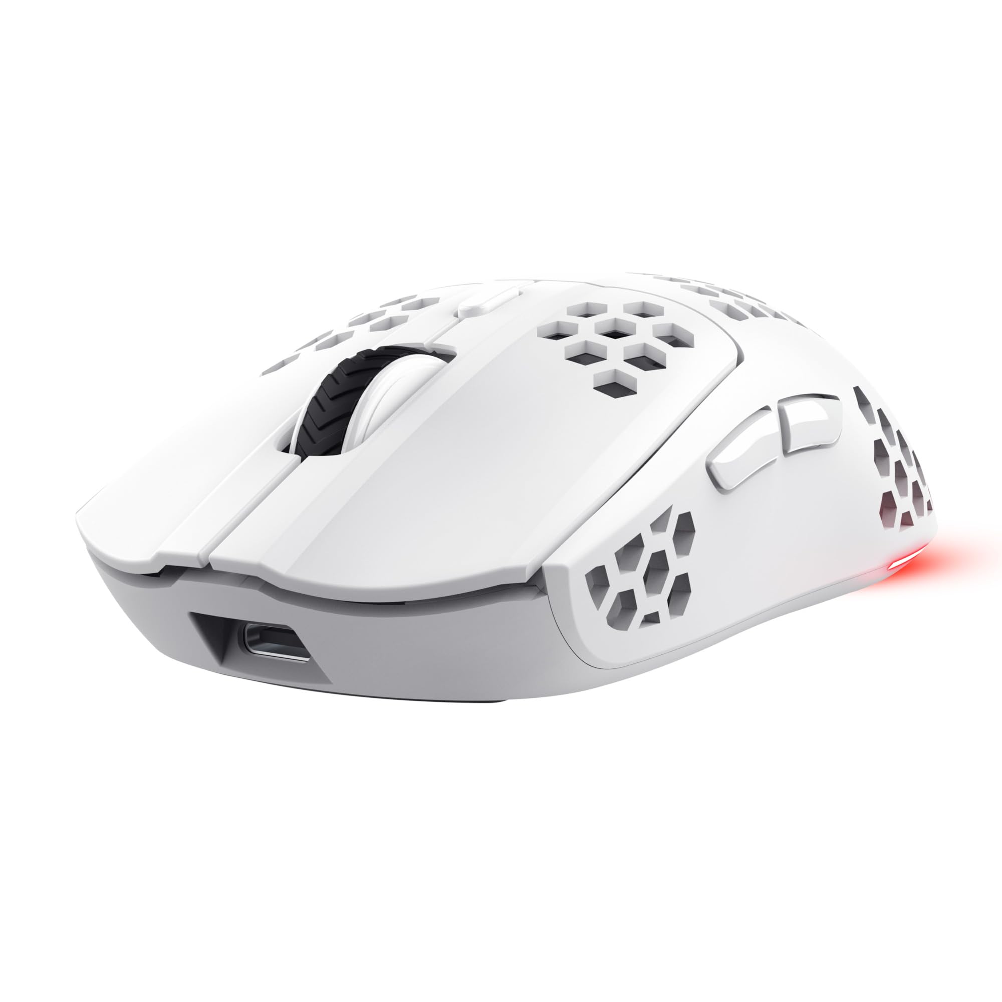 Trust Gaming GXT 928 Helox bezprzewodowa mysz gamingowa, ultralekka mysz 75 g, 80 h ciągłej pracy, odbiornik micro USB 2,4 GHz, regulacja DPI (800-4800), 6 programowalnych przycisków, komputer | Bateria 80h, Mikroodbiornik USB 2,4 GHz, 800-4800 DPI, Mouse