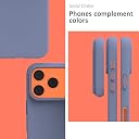 YATWIN Silicone Case for iPhone 17 Pro, Soft-Touch, Shockproof, DustProof, Antiskid Phone Cover for Apple iPhone 17 Pro - Lavender Grey gallery image