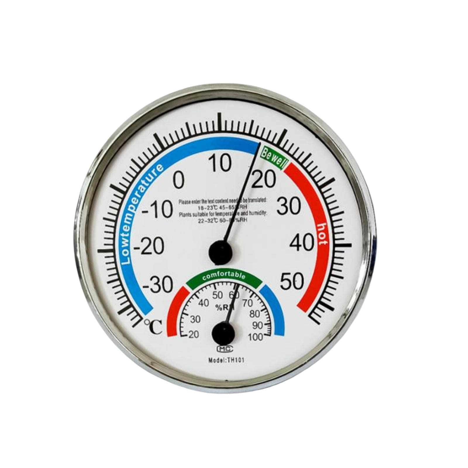 BNF® Humidity Temperature Meter Gauge Instrumentation for Restaurant Garden White|Home & Garden | Yard, Garden & Outdoor Living |1 Round Analog Humidity Temperature Meter-image-30