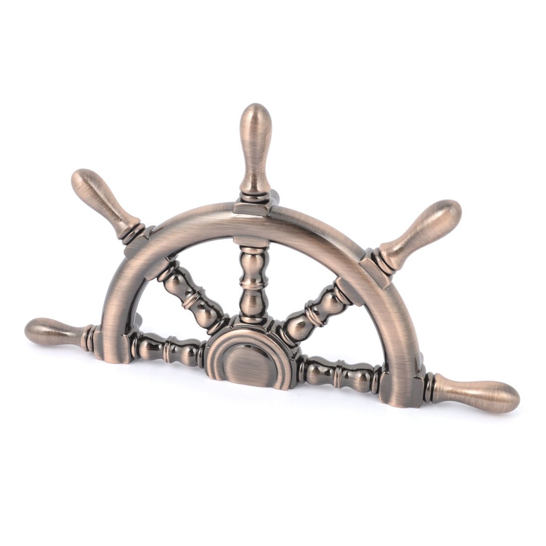 IIVVERR Retro Style Copper Tone Half Helm Design Cabinet Glass Door Pull Handle 8.3" (Estilo retro tono de cobre, medio Casc, diseño, gabinete, puerta de vidrio, tirador, manija, 8.3' '