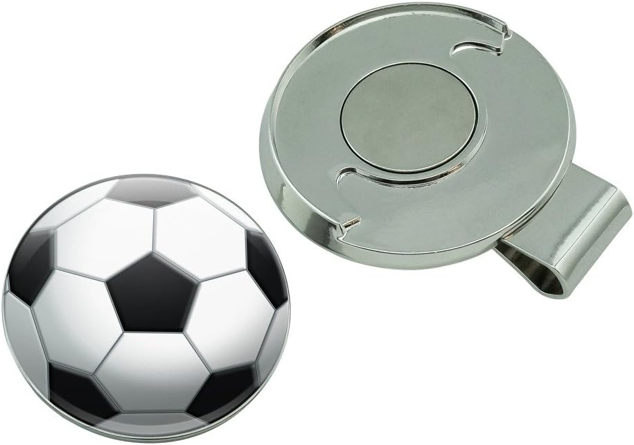 review GRAPHICS & MORE Soccer Ball Football Golf Hat Clip with Magnetic Ball Marker