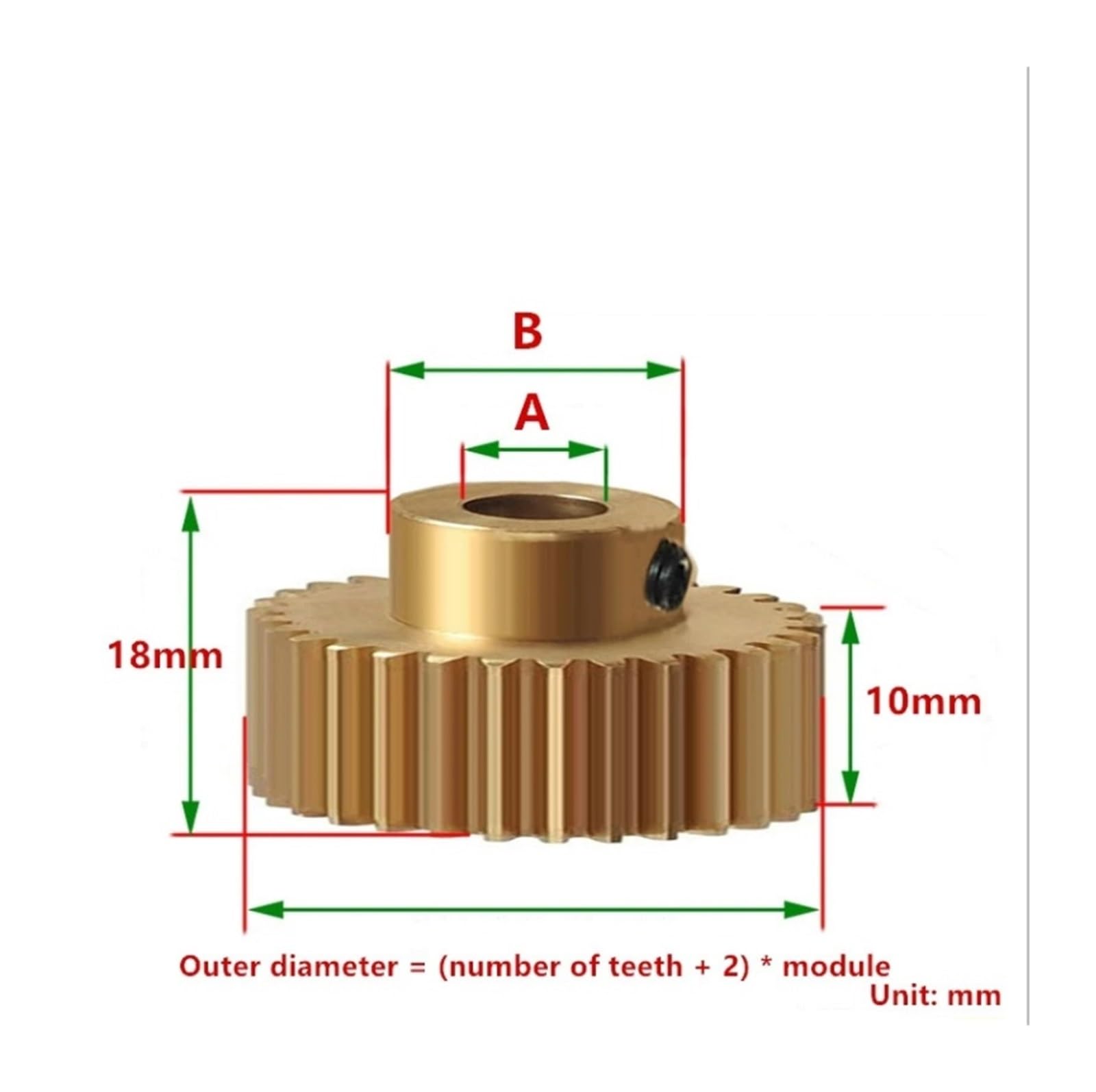 Bevel Gear Pinion Hardware Mechanical 1mod 26 27 28 29 30 Teeth 31 32 33 34 35T 36 37 38 39 40 41 Teeth Hole Diameter 6.35/7mm Convex Step Copper 1 Die Small Module Precision Gear(7mm-31 Teeth)