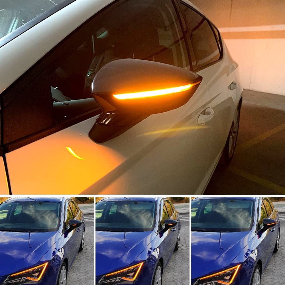 Indicatore di Direzione Dinamico Luminoso Retrovisore Led For Golf Mk7 7,5 7 R Gtd