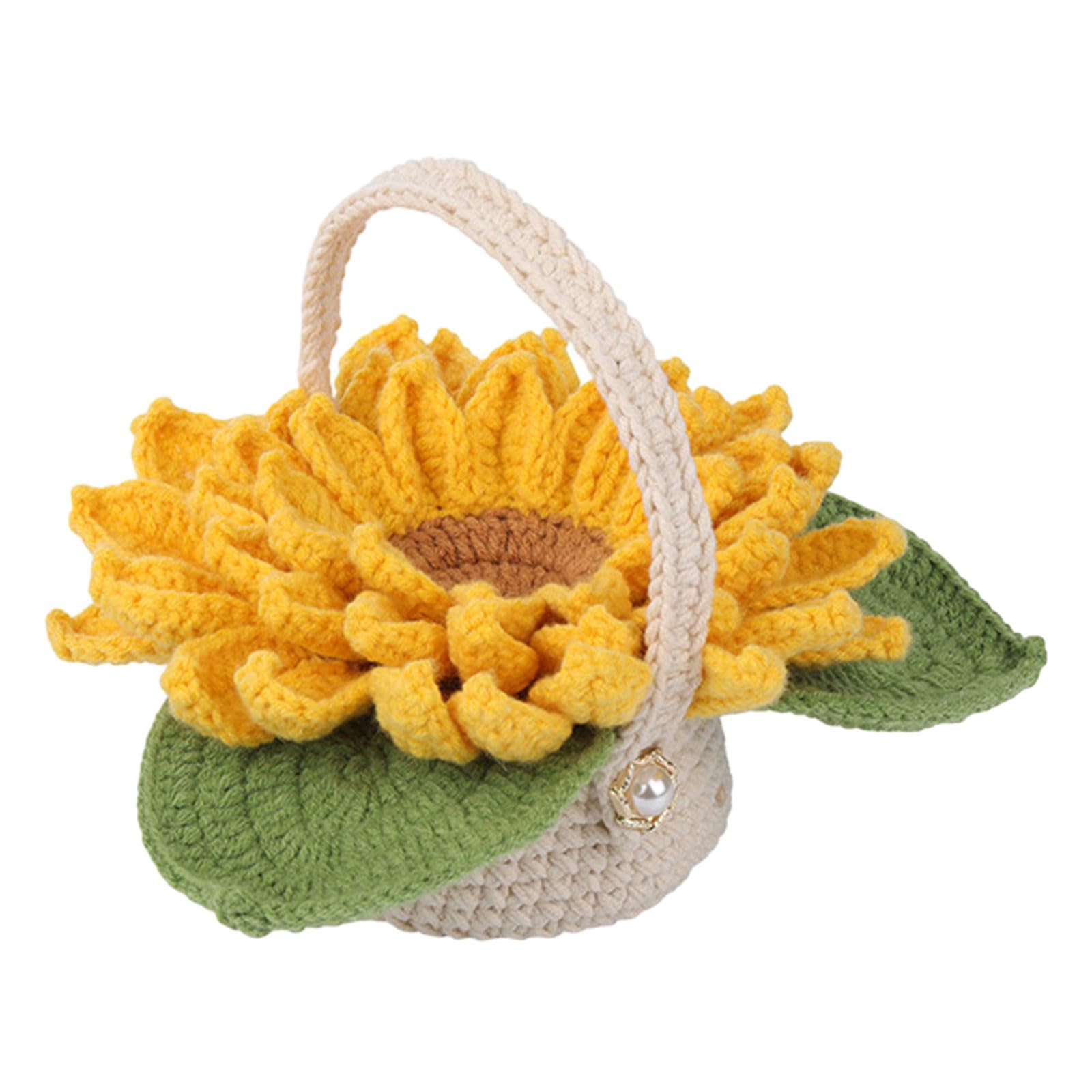 Yrohgkpn F Kits Plant Crochet Yarn Set Cute Animal Crochet Kits Beginners With English Video Animals Starter Beginners Plant Yarn Set