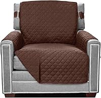 Vista 96 de Sofa Shield - Funda para sillón con respaldo patentado con correa, protector de cojín, funda reversible diseñada en EE. UU. resistente a manchas