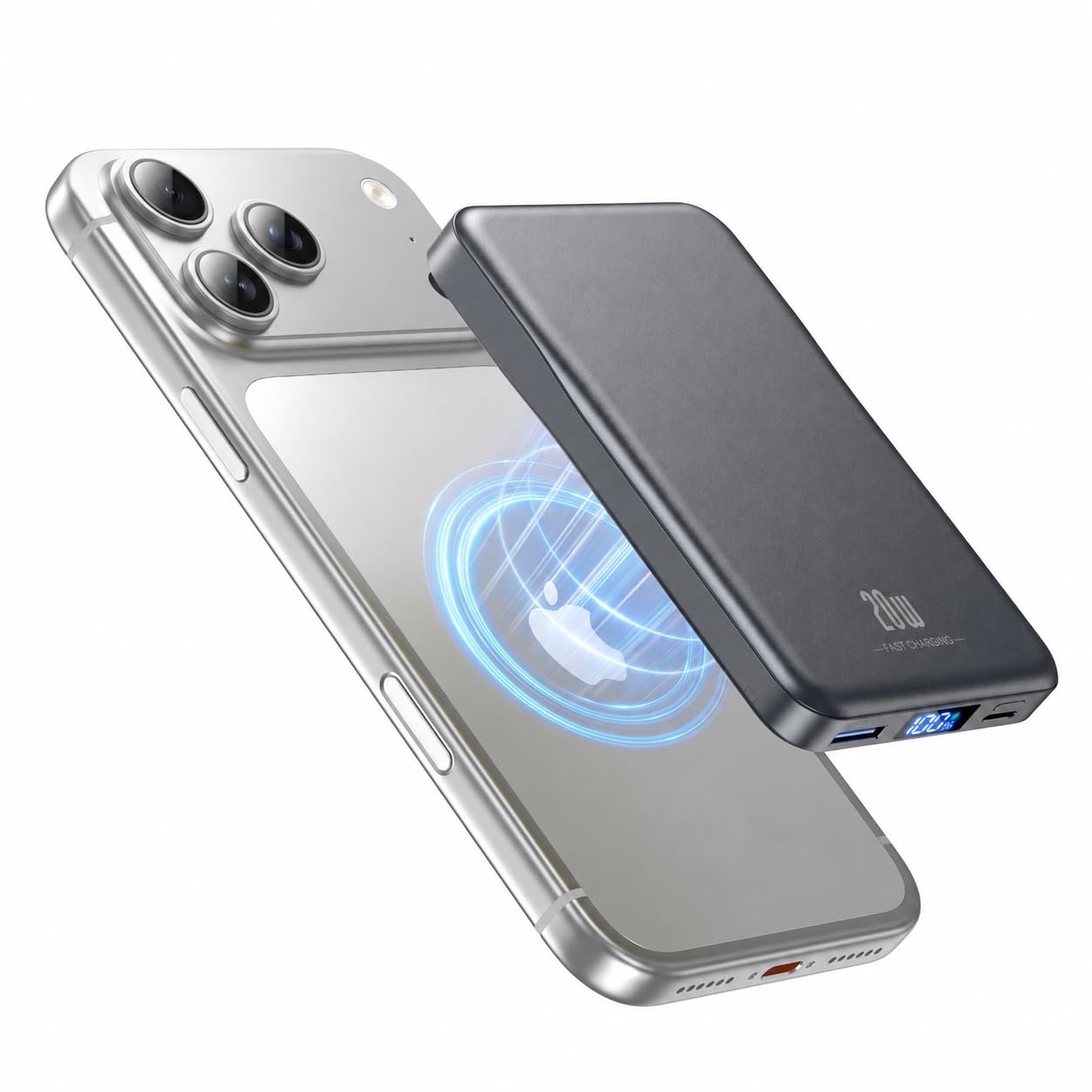 モバイルバッテリー MagSafe対応 10000mAh 大容量 PD20W急速…