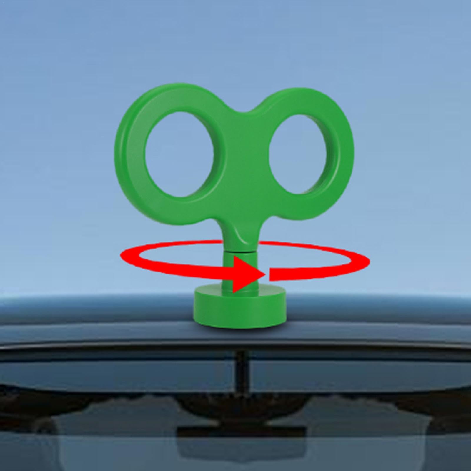 Car Wind Up Key, Car Electric Rotating Key - Ornament z kapturem na