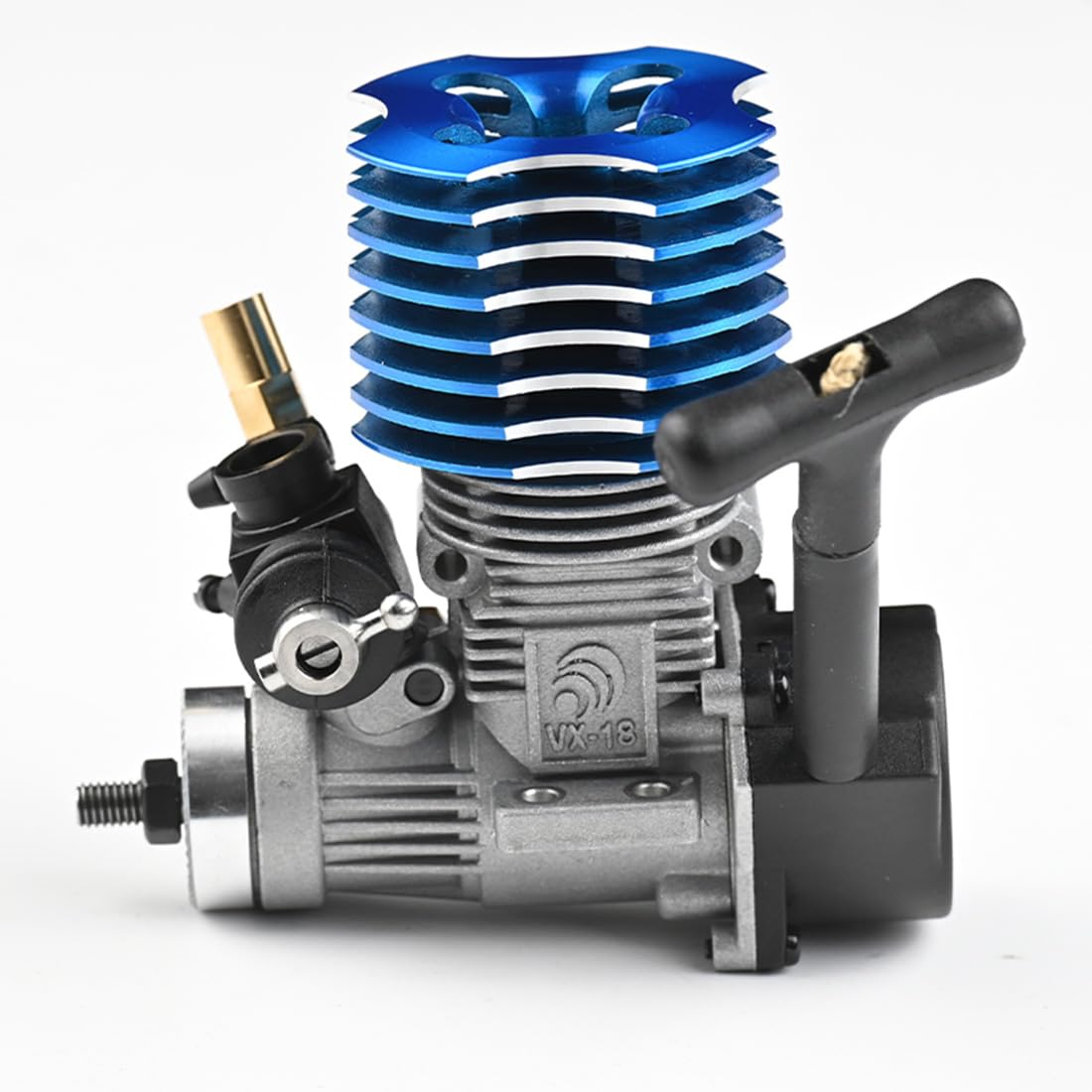 Motor RC de 2,95 cm³, 2 tiempos, arranque por cable, para maquetas 1:10