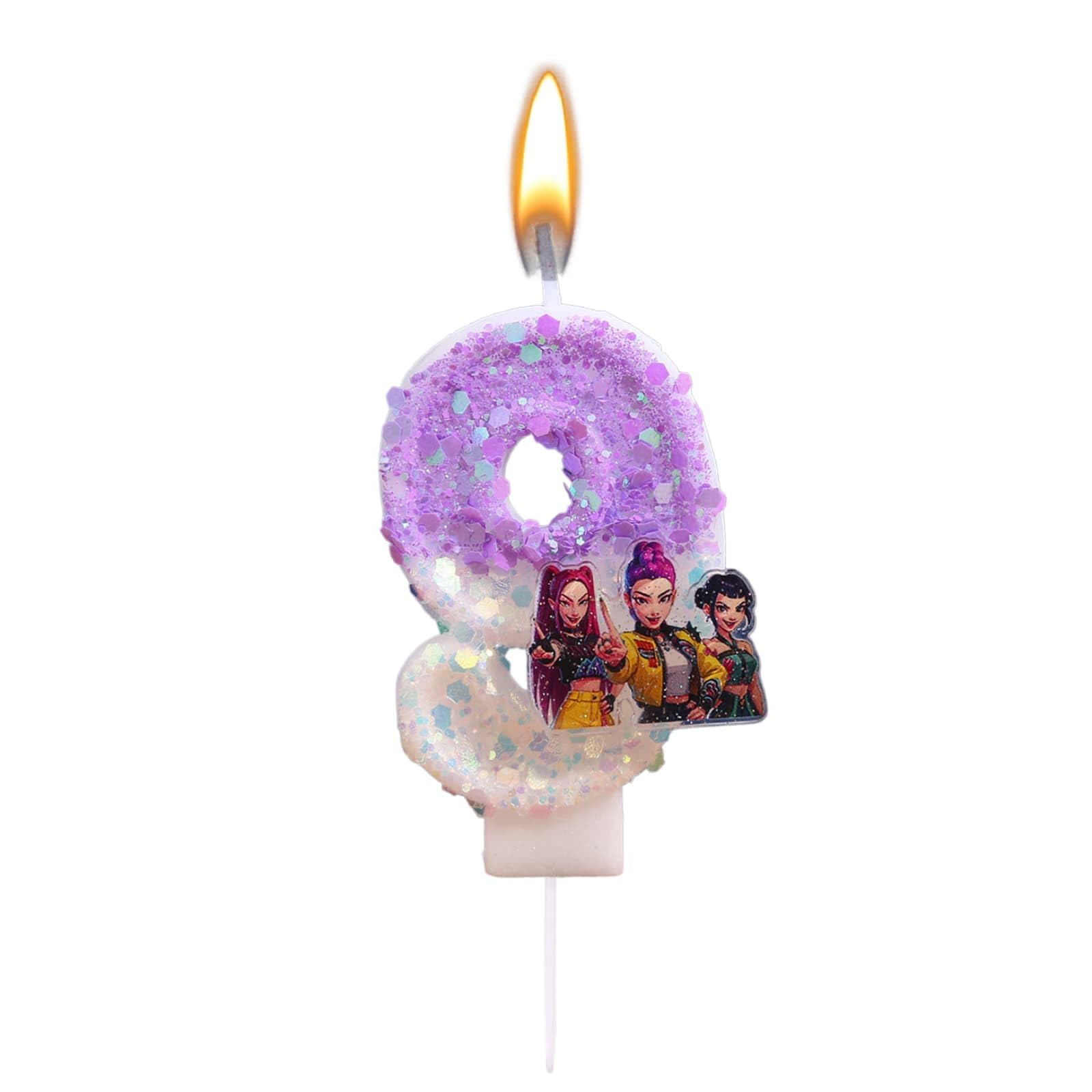 Korea Pop Demon Movie Hunters Birthday Number 5 Candles, Cute Cake Decoration, Perfect for Birthday Party Decorations (5) — view 14