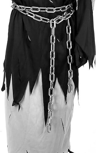 Miniatura 4 de Disfraces de Halloween para niños, conjunto de parca, juguetes de regalo para niños de 5 a 14 años, disfraz de fantasma aterrador para cosplay,