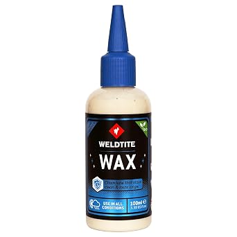 WELDTITE All Weather Wax Bike Chain Lube, 3.38 oz | High Performance, Weather Resistant, Easy to Apply, Long-Lasting Protection, Ideal for Indoor & Outdoor Training